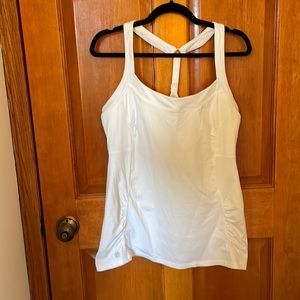 Athleta fitness top with built in bra
